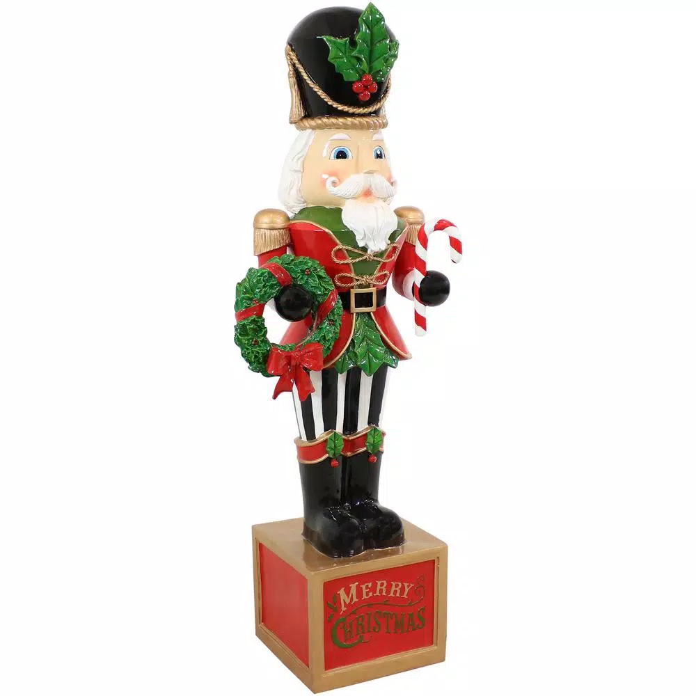 Sunnydaze Decor 48 In. Christmas Nutcracker Indoor/Outdoor Statue 1 Sunnydaze Decor 48 In. Christmas Nutcracker Indoor/Outdoor Statue