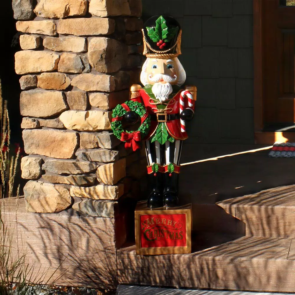 Sunnydaze Decor 48 In. Christmas Nutcracker Indoor/Outdoor Statue 5 Sunnydaze Decor 48 In. Christmas Nutcracker Indoor/Outdoor Statue - Image 5