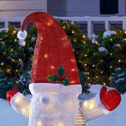 Home Accents Holiday 3 Ft. Yuletide Lane LED Large Christmas Gnome -Decorations Sales unnamed file 987